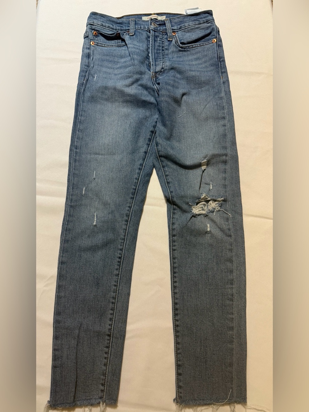 Levi's Distressed Blue Jeans